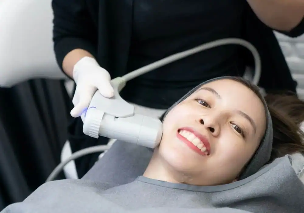 HIFU treatment Chesham in progress