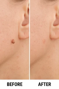 Skin tags removal Chesham before and after