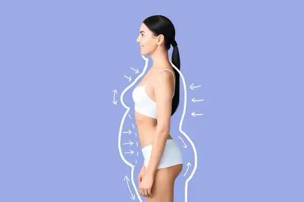 image of woman experiencing fat reduction treatment Chesham