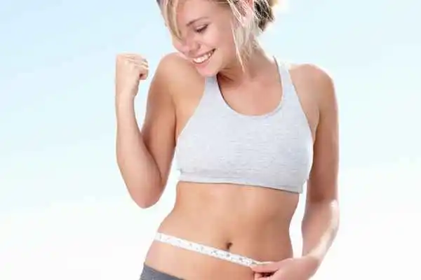 woman happy after fat reduction treatment Chesham