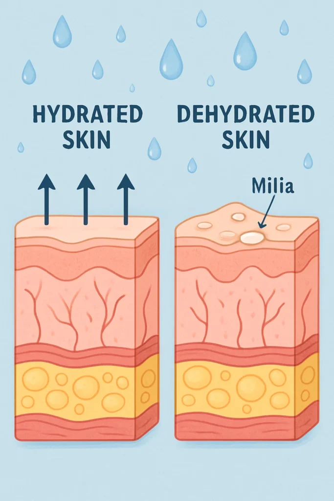 The importance of hydration and milia production Chesham