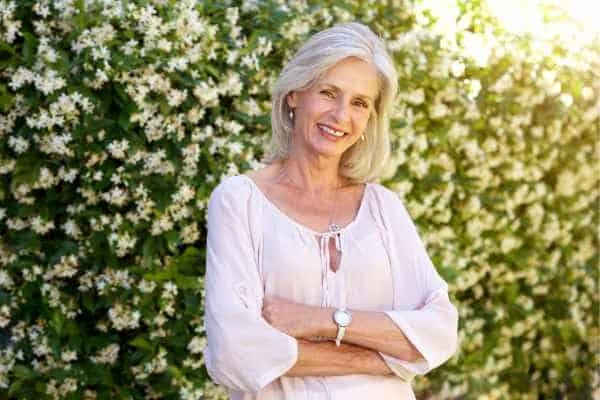 Older woman happy with urinary incontinence treatment Chesham