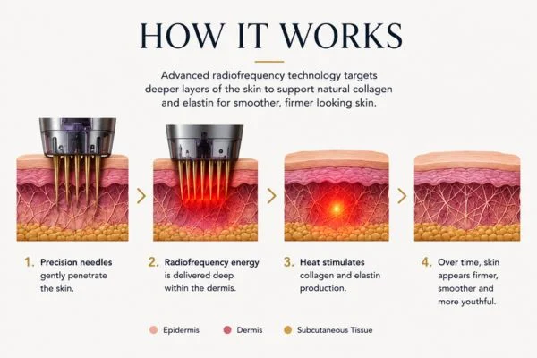 Diagram of how Collagen Lift Therapy Chesham works